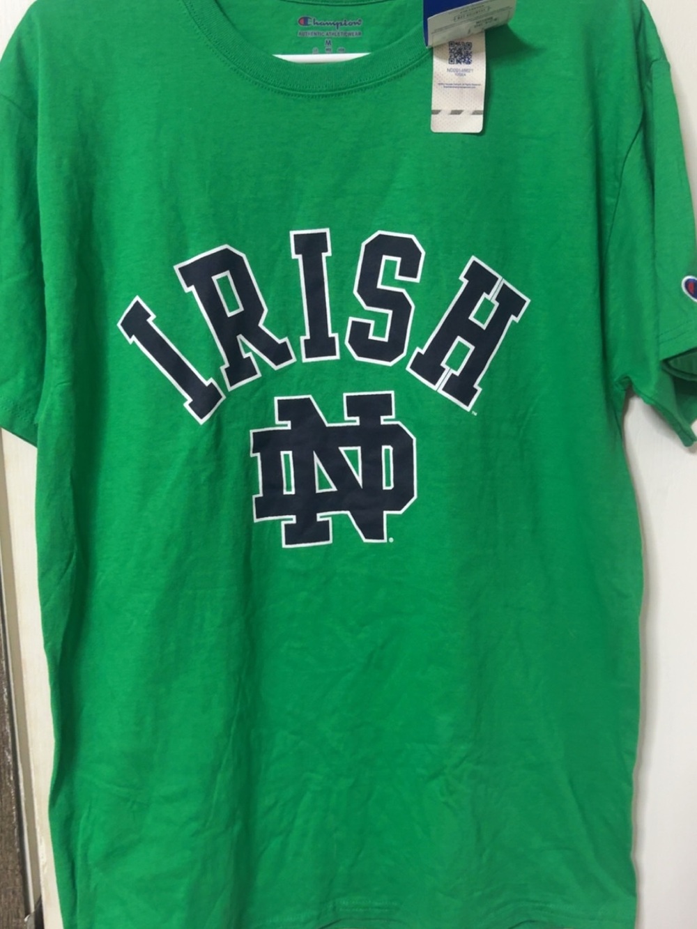 Champion Kelly Green Notre Dame IRISH Graphic Tee